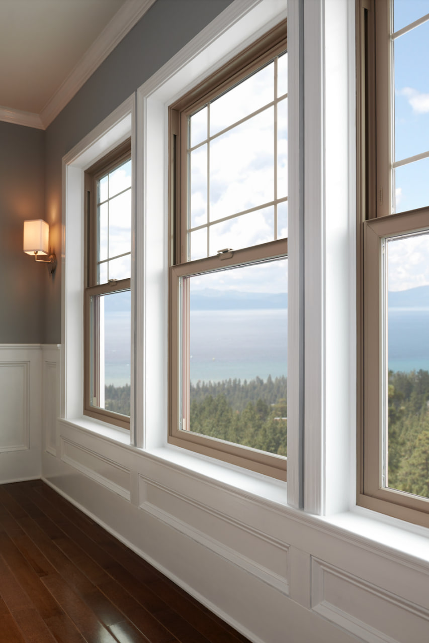 Double-Hung Windows - classic American design with vertical sliding sashes